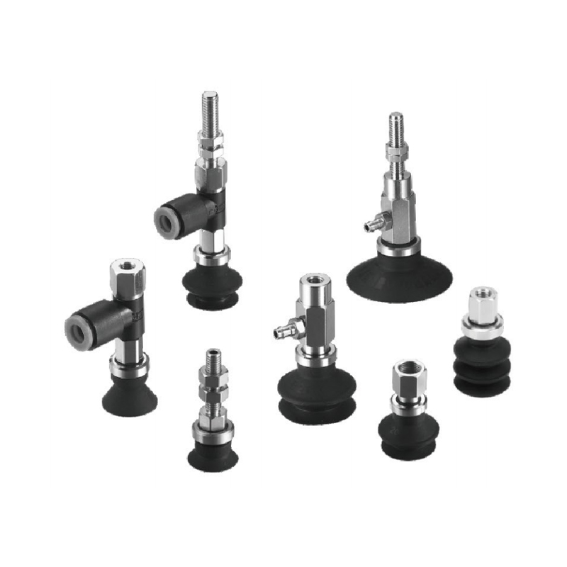 Ventosa a vuoto serie ZP con anello elastico, adattatore e staffa tampone (Ø9 ~ Ø50)