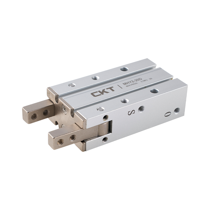 Serie MHY2 (tipo con apertura/chiusura a fulcro)/Pinza pneumatica con apertura/chiusura a 180° con camma